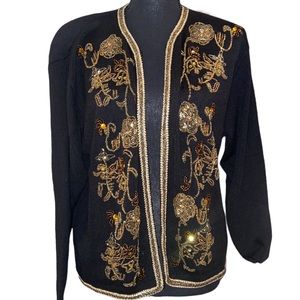 Vintage Hand Beaded Cardigan